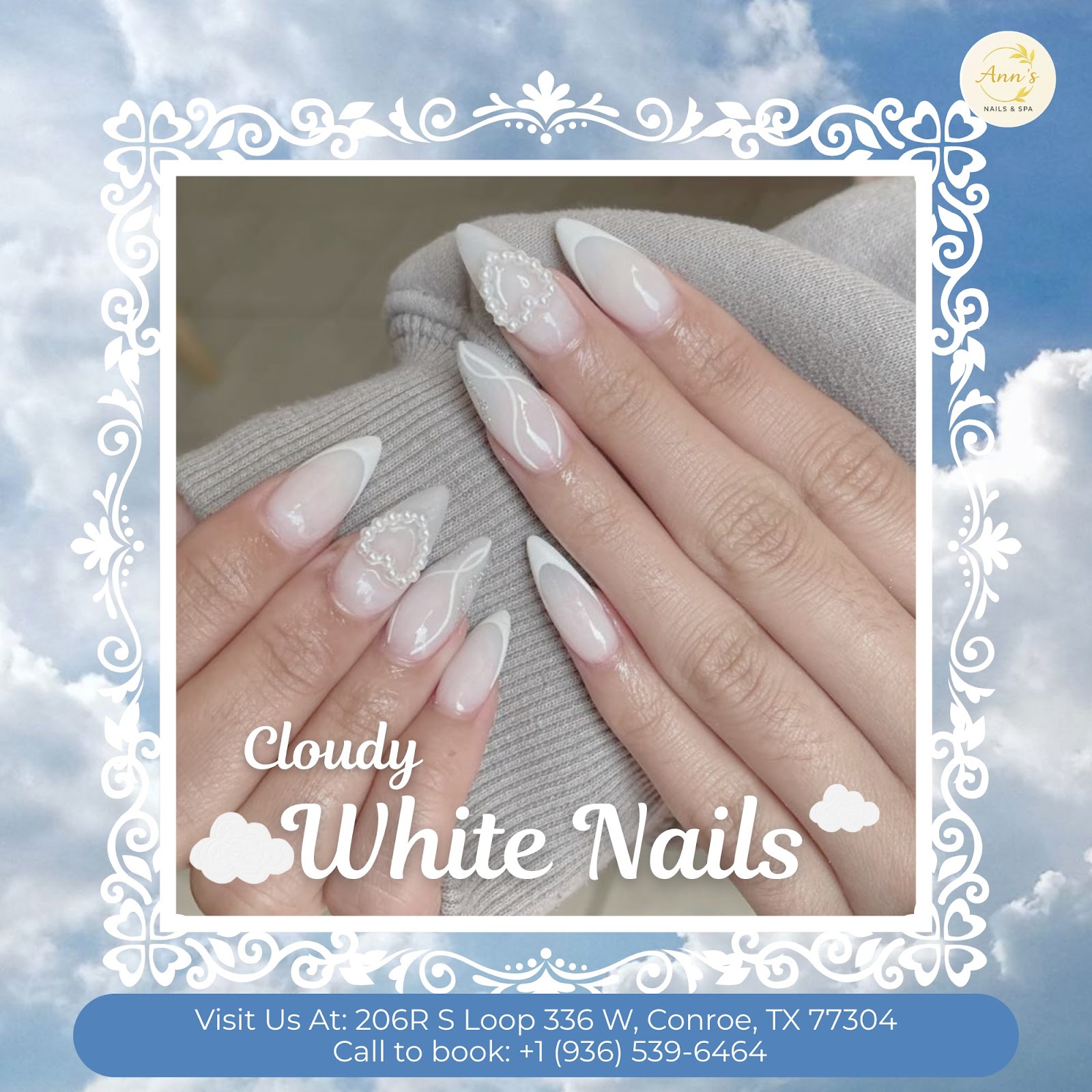 Ann's Nails nail work in Conroe, Texas